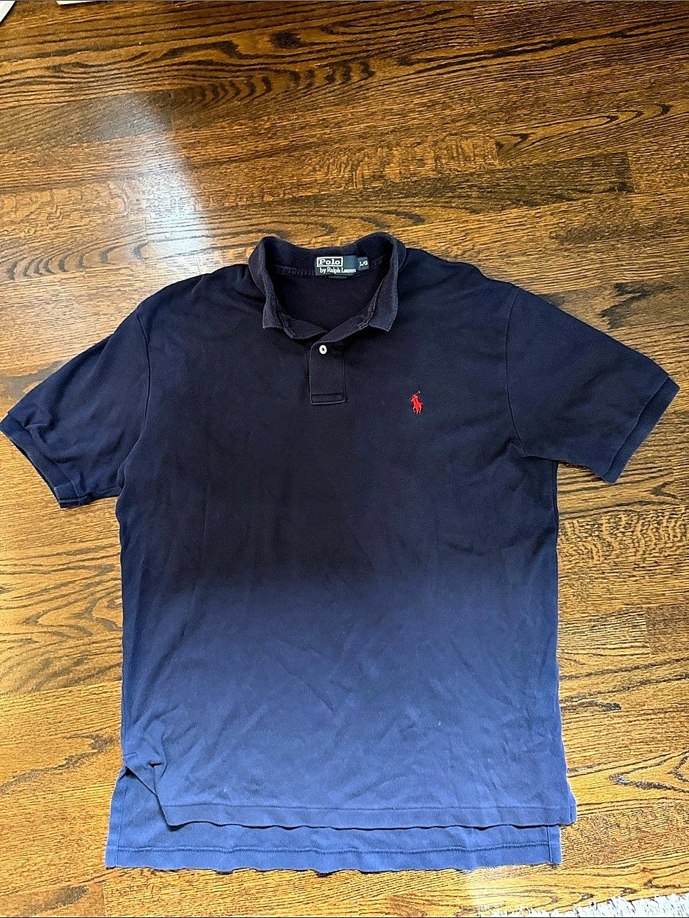 Polo Ralph Lauren Men’s Large Navy Polo Shirt Red Pony Classic Fit